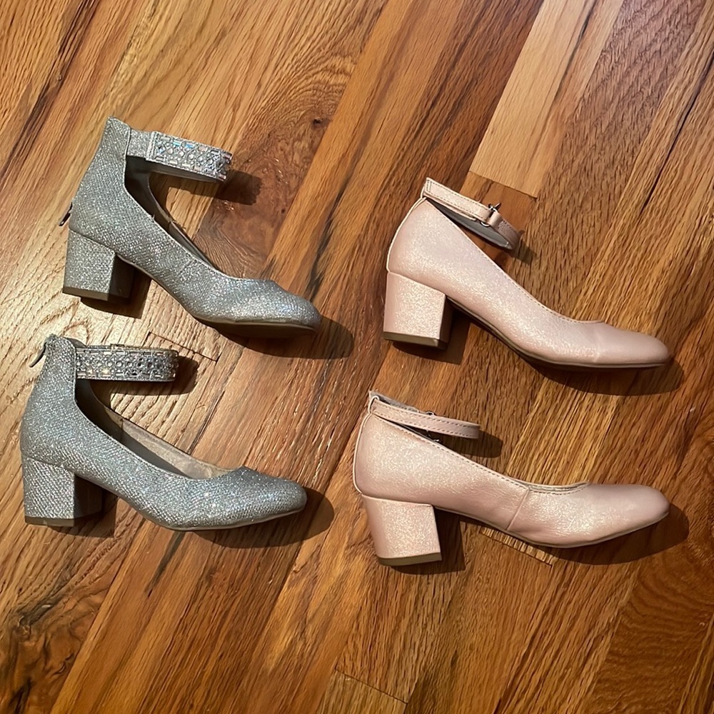 2 Little Girls Dress Shoes